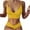 Yellow, variant on VerPetridure Bikini Sets for Women Push Up Women's 23 New Fashion with Bra Pad, No Steel, Quick Drying, Single Wearing Floral Bikini Swimsuit, Women's Split Swimsuit, Split Suit