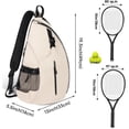 thumbnail image 2 of Pickleball Shoulder Bag Sports Bag with Paddle Holder Water Bottle Pocket for Travel, 2 of 5