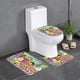 thumbnail image 1 of Martha Habla Juego de 3 alfombras de baño de coral fleece: tapete de baño + alfombra de inodoro en forma de U + funda de tapa de inodoro en forma de O, 1 of 6