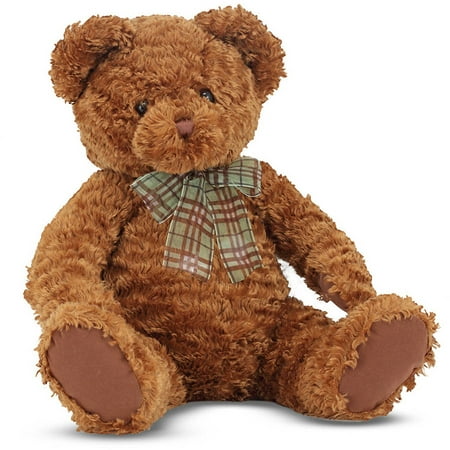 Melissa & Doug Chestnut - Classic Teddy Bear Stuffed Animal - Walmart.com