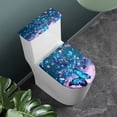 thumbnail image 3 of HELLHERO Holiday Toilet Lid Cover and Toilet Tank Lid Cover of 2 Piece Set Butterflies Adjustable Bathroom Toilet Cozy Set Dust-Proof Hotel, 3 of 8