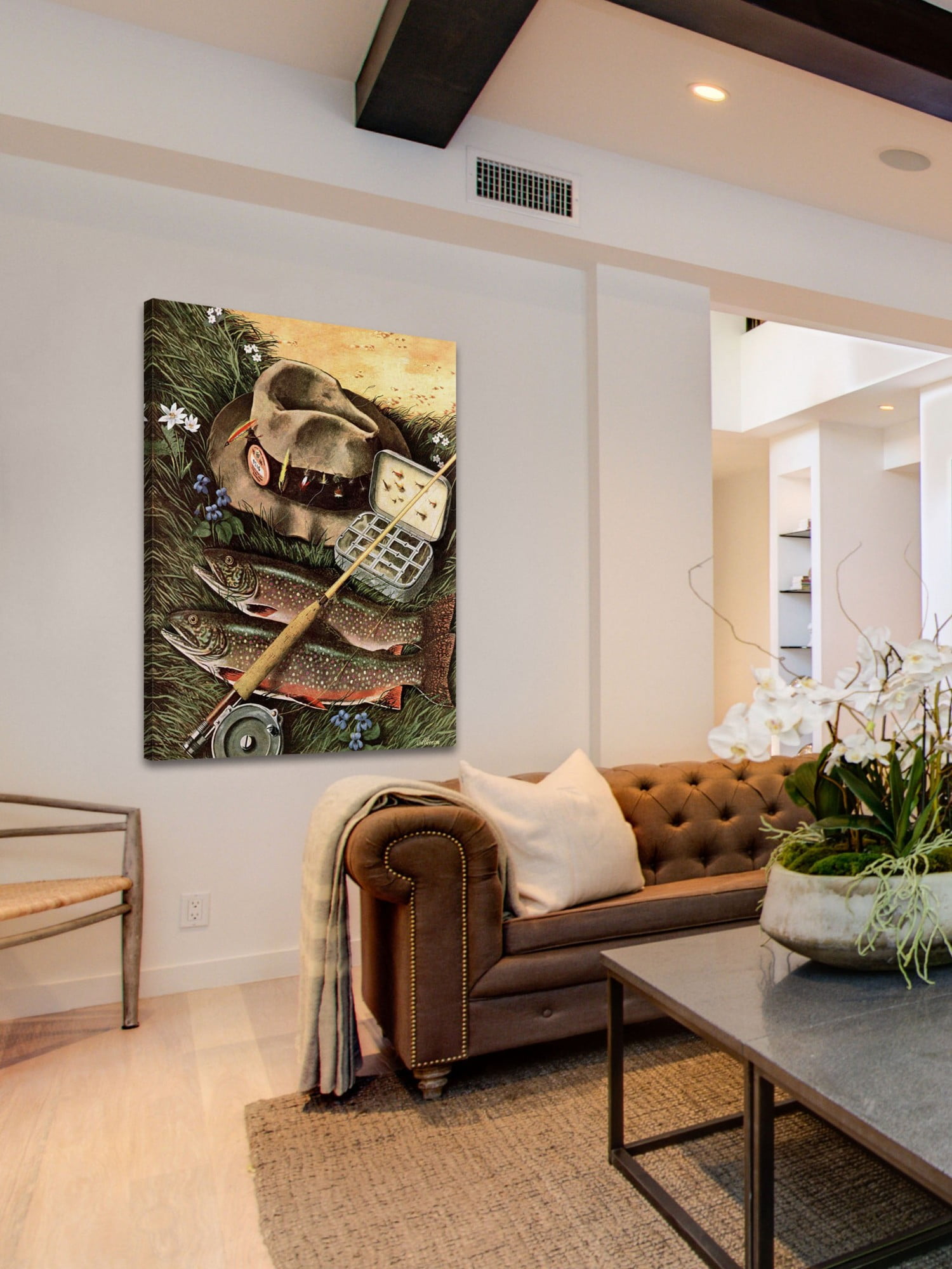 Marmont Hill Fishing Still Life by John Atherton Painting Print on Canvas