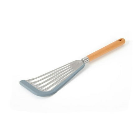 

New Pack Of Silicone Stainless Steel Frying Spatula Fan-shaped Frying Spatula Spatula Leakage Spatula Non-stick Non-harm Pan High Temperature Resistant Frying Spatula