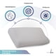 thumbnail image 2 of Memory Foam | Almohada Curva  Almohada Duerme de Lado o Boca Arriba - Blanca  Hecha 100%, 2 of 6