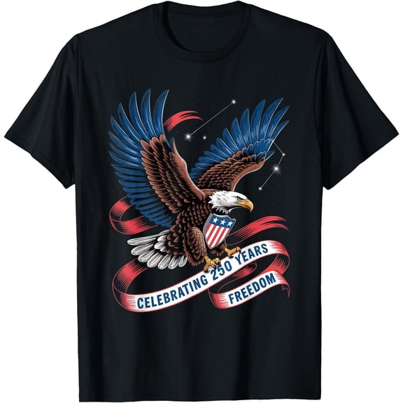 250 Years America Anniversary USA 250th Birthday Apparel T-Shirt, Unisex Tees
