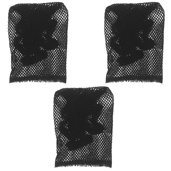 BESTYASH 3-Pack Black Breathable Wig Caps, Elastic Hair Nets for Secure Fit, Comfortable Stretch Hairnet Liners for Wig Use