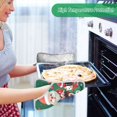 thumbnail image 2 of Yayeee Pot Holders Kitchen Heat Resistant with Pocket 7"x9.8" Cotton Oven Cooking Hot Pads, Cute Christmas Pattern, 2 of 7