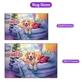 thumbnail image 5 of Watercolor Hello Winter Golden Retriever Chill Christmas Welcome Indoor Rug Goldens Dog Lover Gifts Idea Carpet Living Bed Room Sofa Home Decor - 00016, 5 of 5