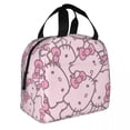 thumbnail image 2 of Bolsas de almuerzo con aislamiento de cara de Hello Kitty, bolsa térmica, contenedor de comida, bolsa de almuerzo de alta capacidad con dibujos animados, bolsa de comida para escuela al aire libre, 2 of 5