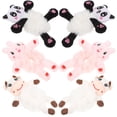 thumbnail image 4 of 6 Pcs Attaches de Poils d'Animaux Mignons en Peluche Élastiques pour Fille, 4 of 9