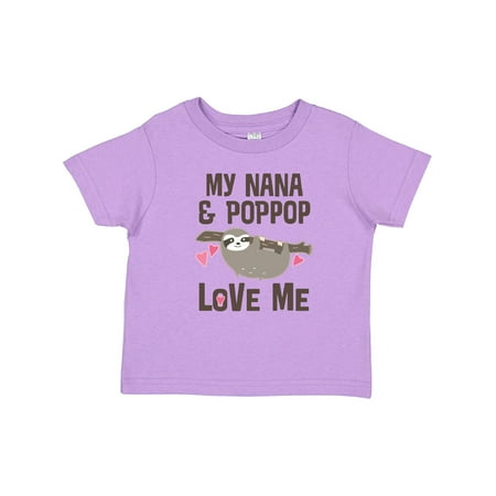 

Inktastic Nana and PopPop Love Me Outfit Gift Toddler Toddler Girl T-Shirt