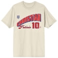 thumbnail image 6 of USSF X USMNTPA Christian Pulisic 10 Logo Icons Adult Natural Crew Neck Short Sleeve T-shirt-3XL, 6 of 7