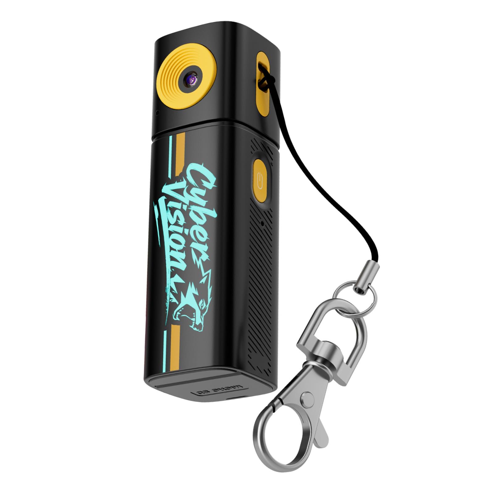 Lipstick Style Miniature Keychain Digital Camera, 1080P/2K Video Camcorder with 0.96 Inches LCD Screen & Built-in Mic, Portable Pocket Tiny Vlog Key Ring Camera for Daily Commutes and Travel