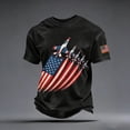 thumbnail image 2 of FUZHIQ 250 Anniversary Usa Shirt Men American Flag Print Cotton Blend 4th Of July Shirt Vintage Birthday Patriotic Tops, 2 of 4