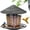 Grey, variant on Bird Feeder Outdoor Hanging for Wild Bird Seed, Grey