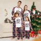 thumbnail image 2 of Pijamas navideños para padres e hijos, ropa de dos piezas con estampado de letras de dibujos animados para el hogar, Bonito traje de noche con estampado de árbol de Navidad, 2023, 2 of 3