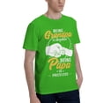 thumbnail image 2 of Being A Grandpa Is An Honor Being A Papa Is Priceless Men'S Basic Short Sleeve T-Shirt Green Small, 2 of 5
