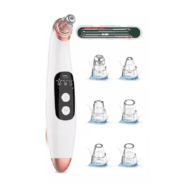 Kit De Eliminación De Puntos Negros, Máquina De Limpieza Blanco/Rosa