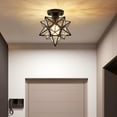 thumbnail image 5 of Kraoden Crystal Ceiling Light Fixture, Recessed Mount Hallway Lighting, Modern Decorative Lamp for Dining Room, Balcony, Porch, and Stairwell, 5 of 6