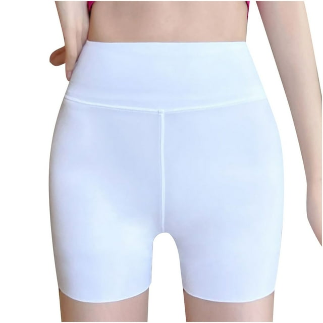 AherBiu Shorts Leggings Taille Haute Extensibles pour Femmes, Large