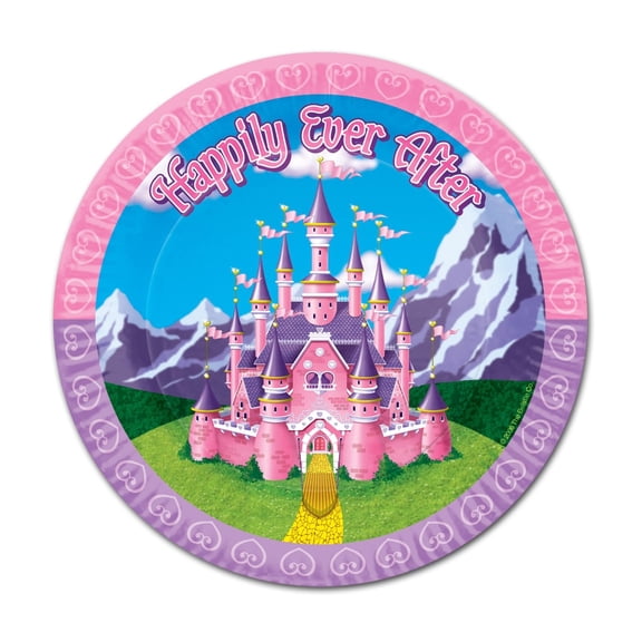 The Beistle Company Princess Paper Dessert Plate