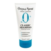 Original Sprout Classic Shampoo, 100% Vegan, Hypoallergenic, Sensitive Skin, Hypoallergenic, All hair types, 4oz Tube