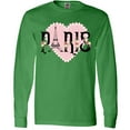 thumbnail image 3 of Inktastic Paris Pink Heart Eiffel Tower with Flowers Long Sleeve T-Shirt, 3 of 5