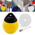 thumbnail image 1 of Boat Ball Dock Inflatable Anti Collision Protection Round Anchor Buoy Float Mooring Buoy for Pontoon Boat, Dock, Yacht, Row Boats Yellow White Rope, 1 of 8