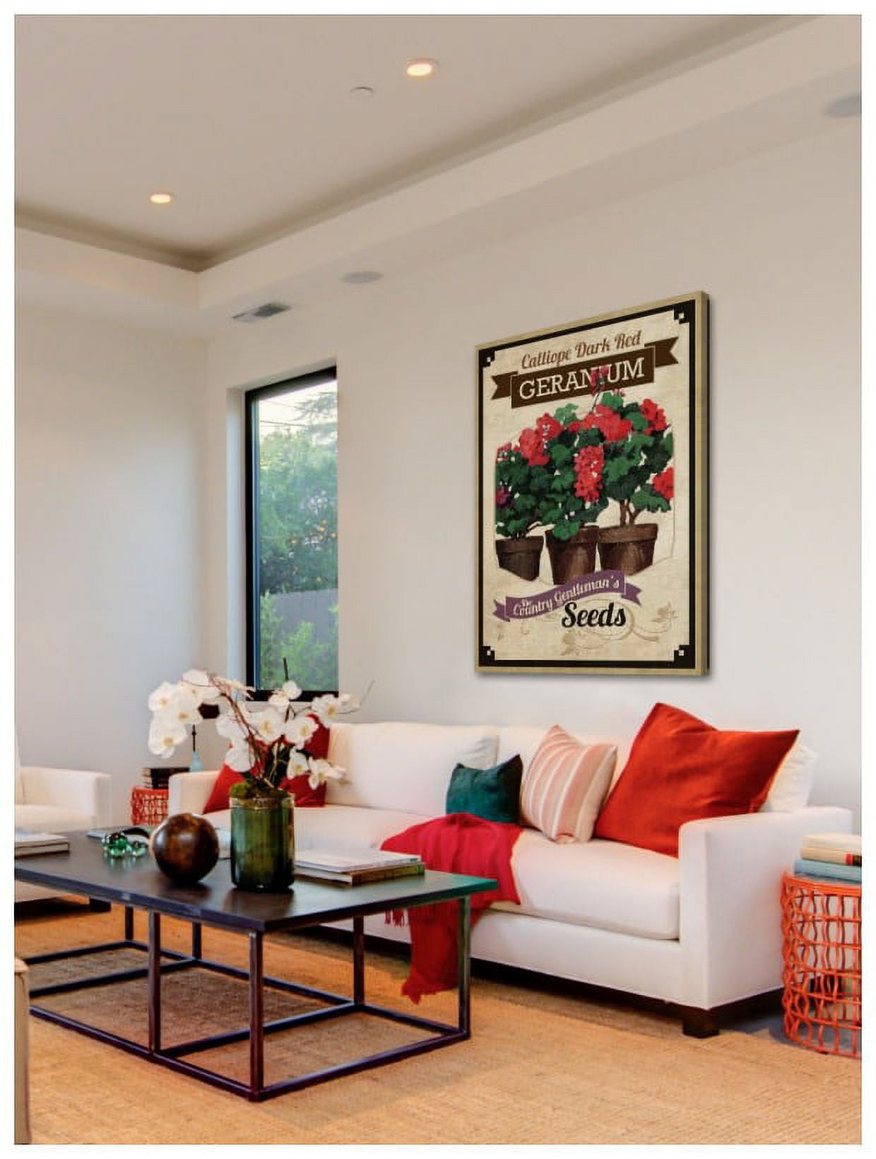 "Flower Packet Geranium" Painting Print on Canvas