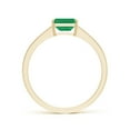 thumbnail image 2 of Angara Natural 0.5 Ct. Emerald with Diamond Classic Ring in 14K Yellow Gold for Women (Ring Size: 3), 2 of 12