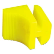 Silicone Door Stop, 3 X 1/4, Neon Yellow