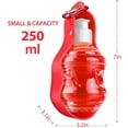 thumbnail image 4 of Botella de agua para perros Botella de agua de viaje para mascotas con soporte para tazón plegable Bandeja para taza de bebida Accesorio de soporte Perro Gato Botella de viaje para bebida Tazón, Taza para beber al aire libre para mascotas Rojo BANYUO Electrónica, 4 of 7