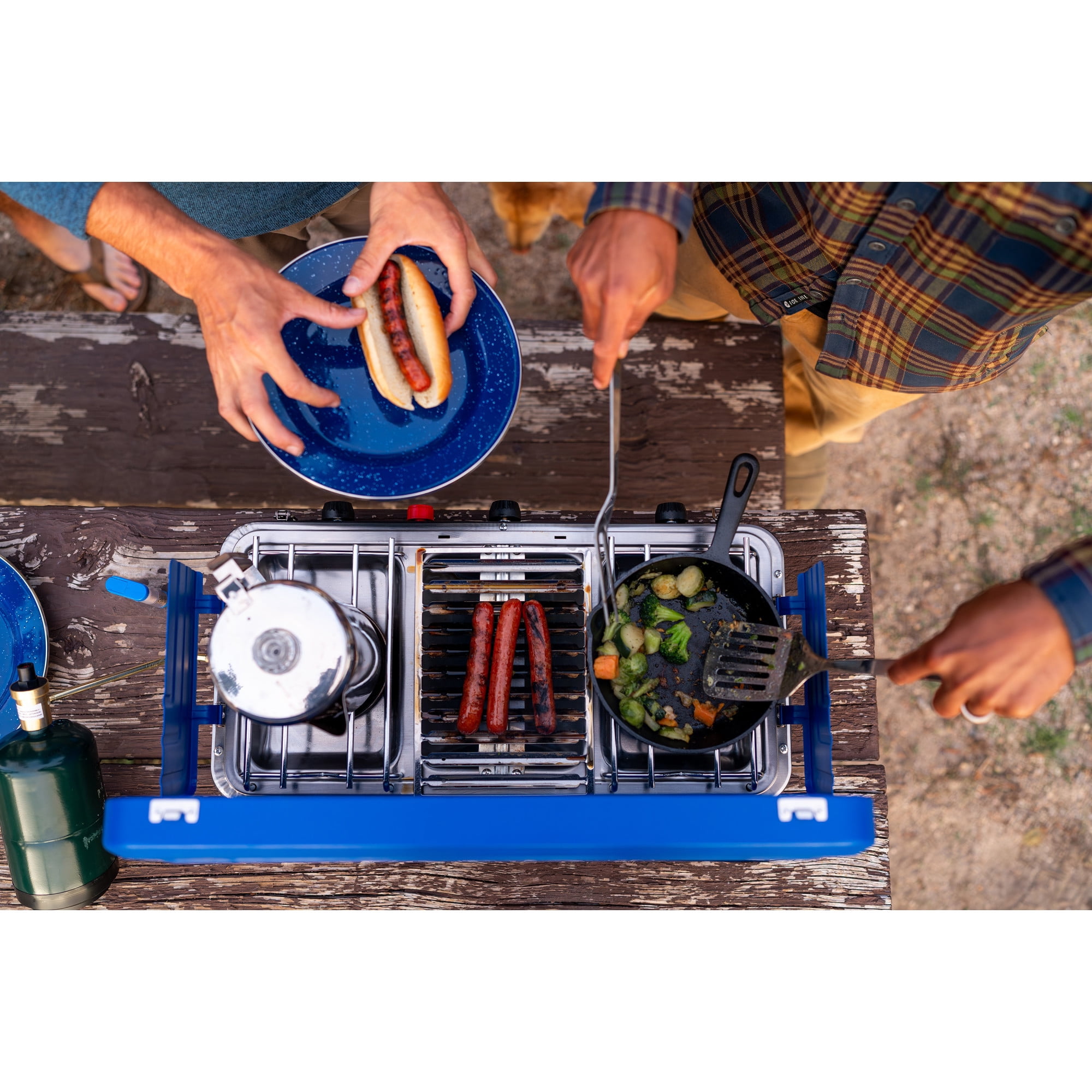 Stansport 2-Burner Propane Stove with Grill
