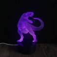 thumbnail image 5 of Lámpara de mesa táctil USB con diseño de dinosaurio 3D con luz nocturna y base negra, 5 of 5