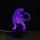 thumbnail image 5 of Lámpara de mesa táctil USB con diseño de dinosaurio 3D con luz nocturna y base negra, 5 of 5