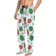 thumbnail image 5 of Cute Strawberry and Flowers Ghost Pajama Pants, Men's Lounge Pants Light with Drawstring and Pockets, Christmas New Year Birthday Father's Day Gifts, 5 of 7