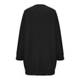 thumbnail image 5 of GigrtiJin Womens Oversized Sweatshirt Dress Fleece Crewneck Long Sleeve Pullover Tops Casual Comfy Loose Clothes, 5 of 6