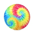 thumbnail image 2 of 15.4" Round Placemat Set of 1 Polyester Fabric Place Mats Non-Slip Dining Kitchen Table Mats for Kitchen Party Decor Tie-dyed Colorful Spiral Pattern, 2 of 5