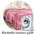 thumbnail image 7 of Wovilon Cool And Breathable In Summer Solid Colour Milk Velvet Washable Cool Comforter, 7 of 7