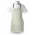 thumbnail image 3 of Floral Apron Floral Pattern in Doodle Style Foliage Feminine Botany Illustration, Unisex Kitchen Bib Apron with Adjustable Neck for Cooking Baking Gardening, Pale Green Pale Blue Ivory, by Ambesonne, 3 of 3