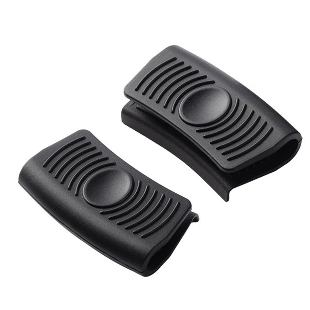 Escalada 2 uds cubierta de mango de sartén resistente al calor mango de sartén herramienta de cocina (negro) Tmvgtek Para Estrenar