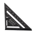 thumbnail image 2 of Regla Triangular, Escuadra De Carpintero De 7 Pulgadas, Superficie Lisa, aleación De Aluminio, Buena Dureza Para Medir, 2 of 7