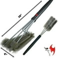 KONA 18" Best BBQ Stainless Steel Grill Brush, 360° of Cleaning