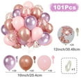 thumbnail image 3 of Globos metálicos de látex perlado, confeti dorado, para cumpleaños, bodas, baby showers y decoración de fiestas, 31, 36, 37, 51 y 101 unidades., 3 of 5