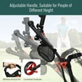 thumbnail image 6 of Spaco Folding 3 Wheels Golf Push Cart with Brake Scoreboard Adjustable Handle-Red, Golf Stand Bag for Men & Women,Multiple Pockets, Lightweight & Durable, 6 of 8