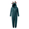 thumbnail image 3 of Shadoumai Toddler Kids Animal Onesie Christmas Hooded Zip One Piece Jumpsuit Christmas Reindeer Onesie For Kids Girls Jumpsuits Deer Animal One Piece Hooded Onesie Holiday Jumpsuit, 3 of 6