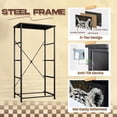 thumbnail image 4 of Gothic Dresser for Bedroom with 4 Storage Drawers Majestic White Tiger Golden Eyes Intricate Accents Dark Dressers Chest of Drawers Steel Framed Fabric Closet Organizers for Entryway Kids Women, 4 of 8