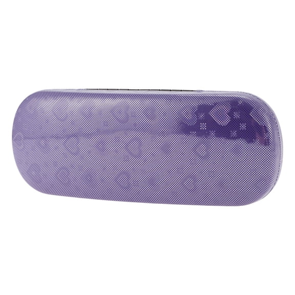 Unique Bargains Love Pattern Eyeglasses Case Storage 6.38"x2.44"x1.46" Purple