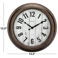 thumbnail image 6 of Westclox 15.5" Round Plastic Analog QA Wall Clock with Antique Bronze Finish, 6 of 6