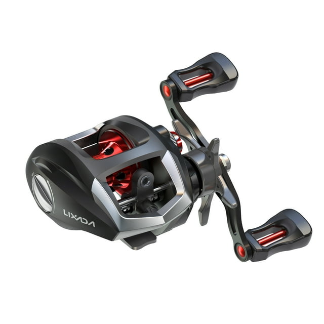 Rueda de pesca Lixada 12 + 1 Ball Bearings Baitcasting Reel Fishing Fly Carrete de alta velocidad de Lixada Rueda de pesca